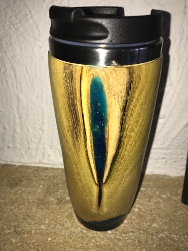 Robinie mit Epoxyharz