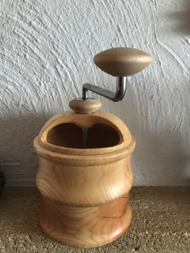 Kaffeemühle Eichenholz